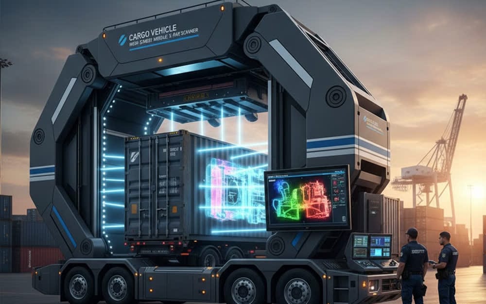 Cargo Vehicle High Energy Mobile X Ray Scanner